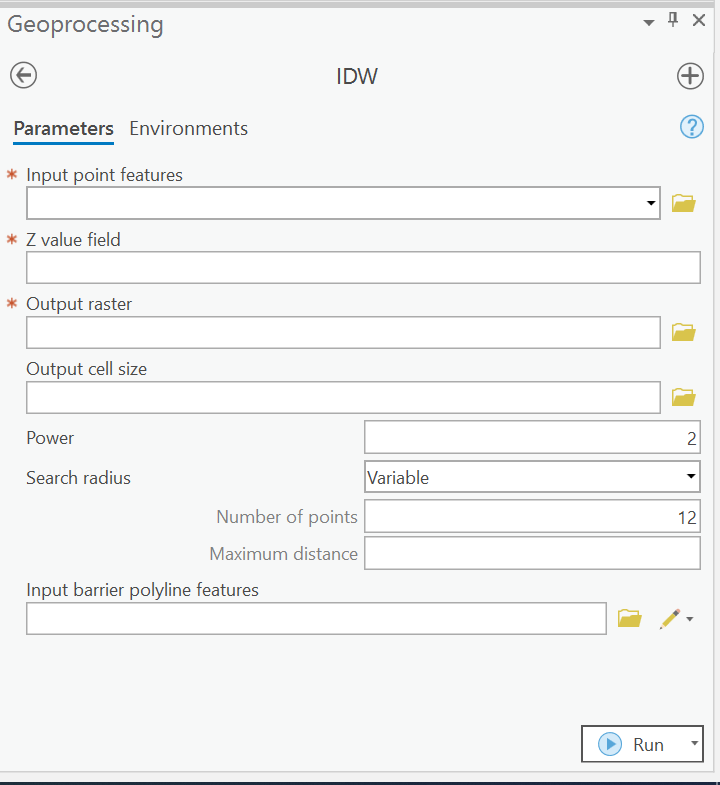 IDW (Spatial Analyst Tools)